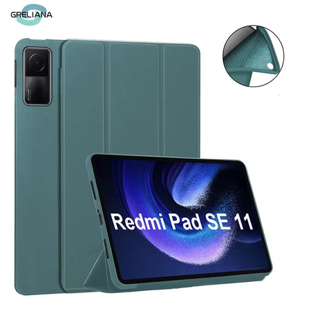 For Mi Pad 8 7 6 Pro 5 11.2 Case Redmi Pad SE 11 10.6 8.7 2 Pro 12.1 Auto Wake up & Sleep Silicone Cover Support Charging