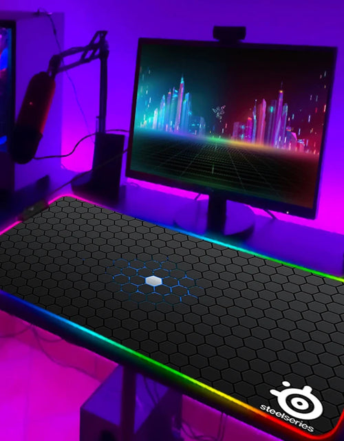 Load image into Gallery viewer, Rgb Mouse Pad Xxl Steelseries Laptop Mat Gaming Mousepad Backlit Keyboard Gamer Girl Table Pads Deskpad Mausepad Cs Go
