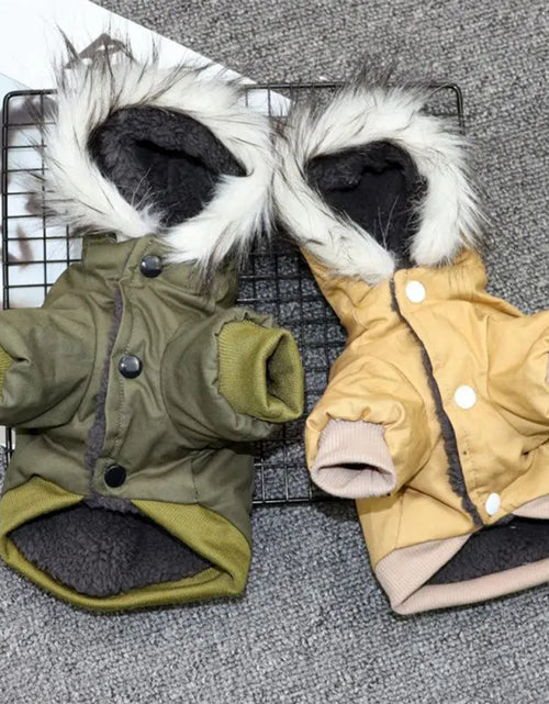 Load image into Gallery viewer, Winter Dog Clothes Puppy Pet Dog Coat Jacket for Small Medium Dog Thicken Warm Chihuahua Yorkies Hoodie Pets Clothing
