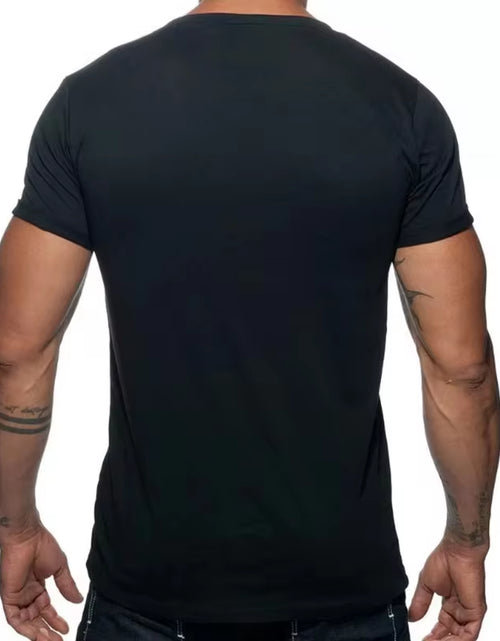 Load image into Gallery viewer, Summer Cotton T Shirts Men 2024 Simple O Neck Stretch Solid New Tops Clothing Casual Tshirt Man Streetwear Cool Tee Shirts

