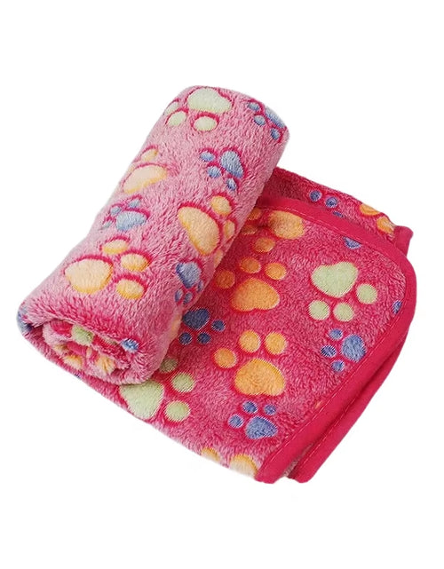 Load image into Gallery viewer, Soft Fluffy High Quality Pet Blanket Cute Cartoon Pattern Pet Mat Warm and Comfortable Blanket for Cat Dogs
