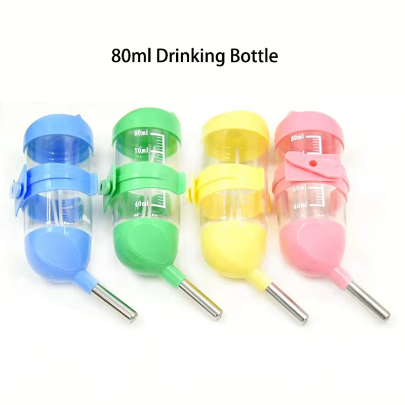 60Ml/80Ml/125Ml/250Ml Plastic Small Pets Water Drinking Bottle Feeder Hamster Rat Pet Dispenser Feeder Cage Hangable Bottles Hot