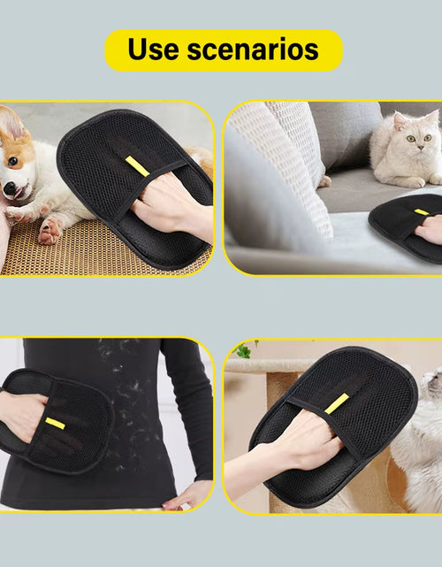 Load image into Gallery viewer, FurGone Duo Gloves – Double-Sided Electrostatic Pet Hair Removal &amp; Grooming Gloves
