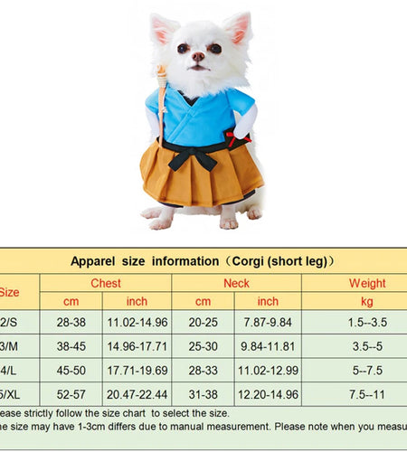 Halloween Dog Clothes Funny Pet Dogs Cosplay Costumes Set Christmas Dog Costume Comical Outfits for Pet Cat Puppy Party Clothing