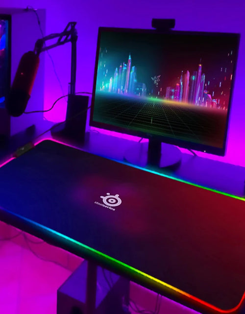 Load image into Gallery viewer, Rgb Mouse Pad Xxl Steelseries Laptop Mat Gaming Mousepad Backlit Keyboard Gamer Girl Table Pads Deskpad Mausepad Cs Go
