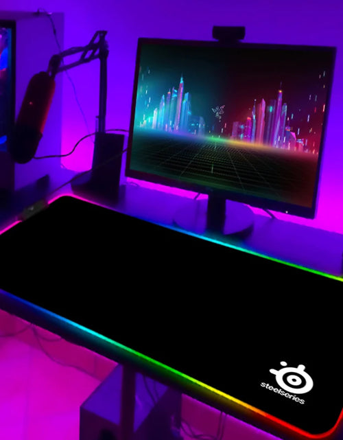 Load image into Gallery viewer, Rgb Mouse Pad Xxl Steelseries Laptop Mat Gaming Mousepad Backlit Keyboard Gamer Girl Table Pads Deskpad Mausepad Cs Go
