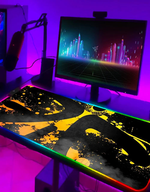 Load image into Gallery viewer, Rgb Mouse Pad Xxl Steelseries Laptop Mat Gaming Mousepad Backlit Keyboard Gamer Girl Table Pads Deskpad Mausepad Cs Go

