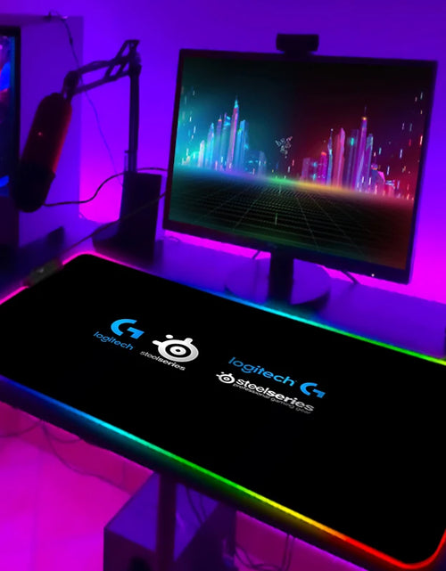 Load image into Gallery viewer, Rgb Mouse Pad Xxl Steelseries Laptop Mat Gaming Mousepad Backlit Keyboard Gamer Girl Table Pads Deskpad Mausepad Cs Go
