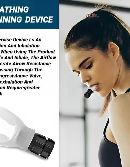 Load image into Gallery viewer, 1Pcs Breathing Exercise for Lungs Portable Breath Fitness Exerciser Device Endurance Workout with Adjustable Resistances Sports
