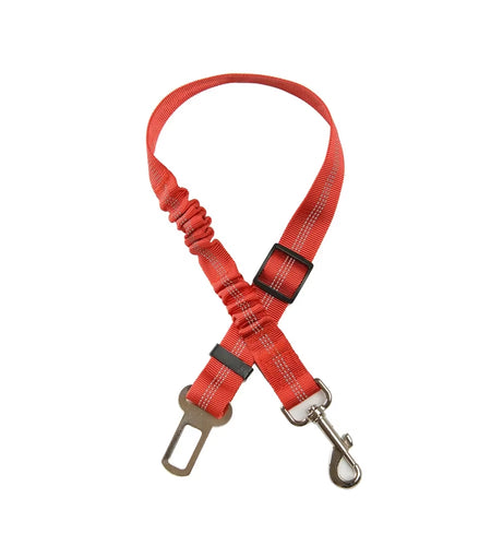 Durable Nylon Dog Seat Belt for Small Large Dogs Adjustable Reflective Elastic Lead Puppy Travel Car Safety Rope French Bulldog