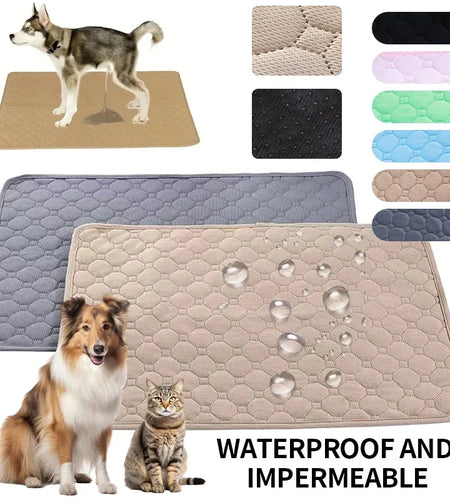 Dog Urine Pads Washable Reusable anti Slip Pet Pee Pad Puppy Training Pad Pet Bed for Car Seat Cover Pet Supplies