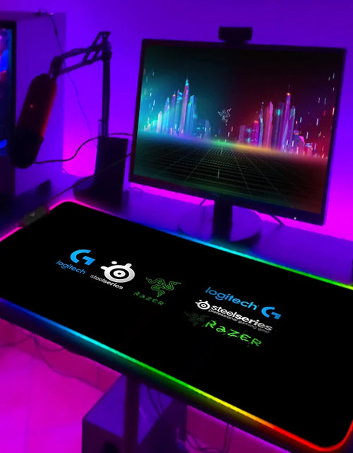 Load image into Gallery viewer, Rgb Mouse Pad Xxl Steelseries Laptop Mat Gaming Mousepad Backlit Keyboard Gamer Girl Table Pads Deskpad Mausepad Cs Go
