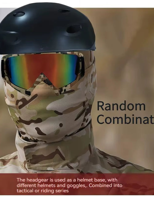 Load image into Gallery viewer, Camouflage Outdoor Riding Mask Outdoor Sun Protection Single Hole Quick Dry Mesh Mask
