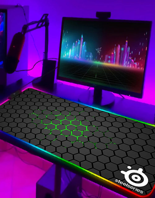 Load image into Gallery viewer, Rgb Mouse Pad Xxl Steelseries Laptop Mat Gaming Mousepad Backlit Keyboard Gamer Girl Table Pads Deskpad Mausepad Cs Go
