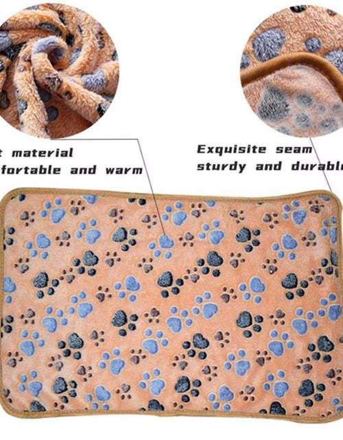 Load image into Gallery viewer, Soft Fluffy High Quality Pet Blanket Cute Cartoon Pattern Pet Mat Warm and Comfortable Blanket for Cat Dogs
