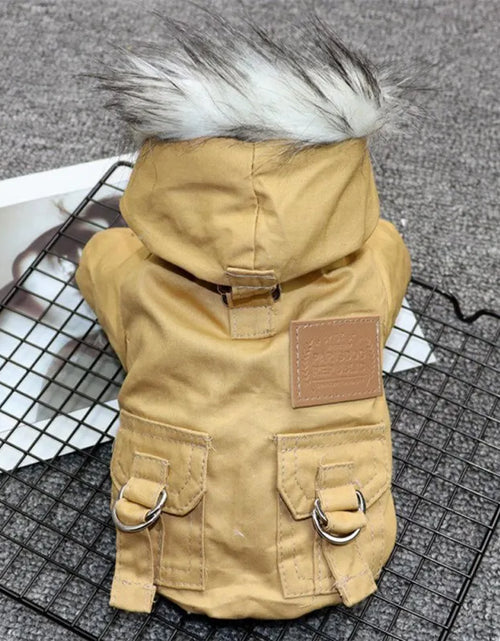 Load image into Gallery viewer, Winter Dog Clothes Puppy Pet Dog Coat Jacket for Small Medium Dog Thicken Warm Chihuahua Yorkies Hoodie Pets Clothing

