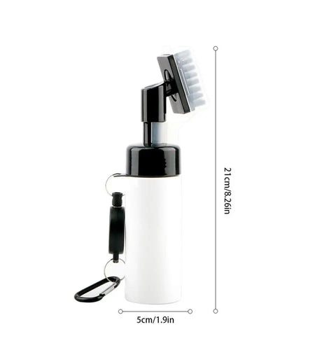 Golf Clubs Cleaning Brush Portable Golf Club Groove Brush with Push Type Water Bottle Water Brush Golf Swing Groove Cleaner