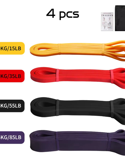 Load image into Gallery viewer, Heavy Duty Latex Resistance Band Exercise Elastic Band for Sport Strength Pull up Assist Band Workout Pilates Fitness Equipment
