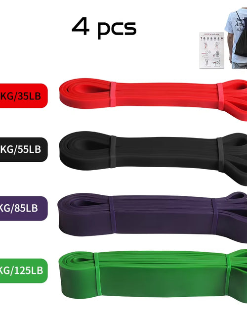 Load image into Gallery viewer, Heavy Duty Latex Resistance Band Exercise Elastic Band for Sport Strength Pull up Assist Band Workout Pilates Fitness Equipment
