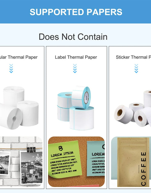 Load image into Gallery viewer, Mini Portable Printer Thermal Printing Sticker Wireless Inkless Mini Pocket Printer Self-Adhesive Label Printer Photo Printer
