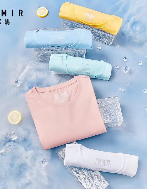 Load image into Gallery viewer, Summer Cotton T Shirts Men 2024 Simple O Neck Stretch Solid New Tops Clothing Casual Tshirt Man Streetwear Cool Tee Shirts
