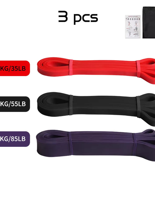 Load image into Gallery viewer, Heavy Duty Latex Resistance Band Exercise Elastic Band for Sport Strength Pull up Assist Band Workout Pilates Fitness Equipment
