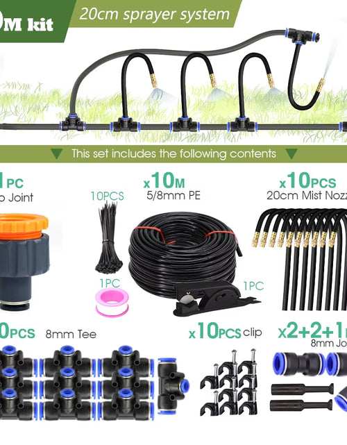 Load image into Gallery viewer, DIY 30M-5M Universal Sprayer Kit – Patio Misting &amp; Cooling System for Garden Irrigation
