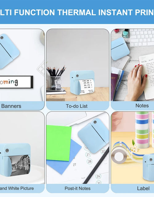 Load image into Gallery viewer, Mini Portable Printer Thermal Printing Sticker Wireless Inkless Mini Pocket Printer Self-Adhesive Label Printer Photo Printer
