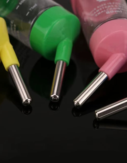 Load image into Gallery viewer, 60Ml/80Ml/125Ml/250Ml Plastic Small Pets Water Drinking Bottle Feeder Hamster Rat Pet Dispenser Feeder Cage Hangable Bottles Hot
