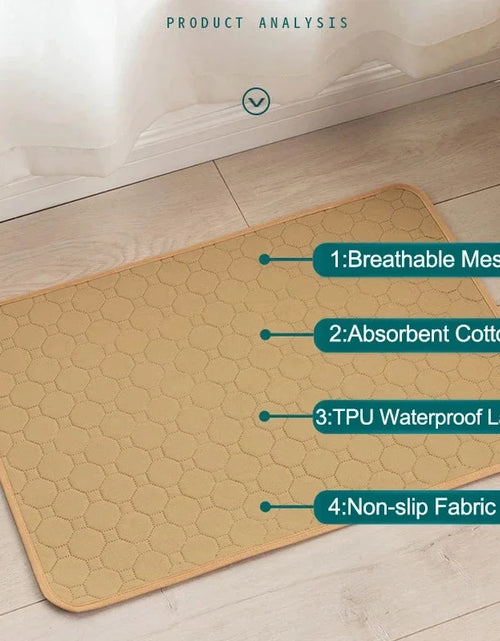 Load image into Gallery viewer, Dog Urine Pads Washable Reusable anti Slip Pet Pee Pad Puppy Training Pad Pet Bed for Car Seat Cover Pet Supplies
