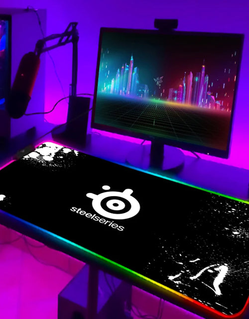 Load image into Gallery viewer, Rgb Mouse Pad Xxl Steelseries Laptop Mat Gaming Mousepad Backlit Keyboard Gamer Girl Table Pads Deskpad Mausepad Cs Go
