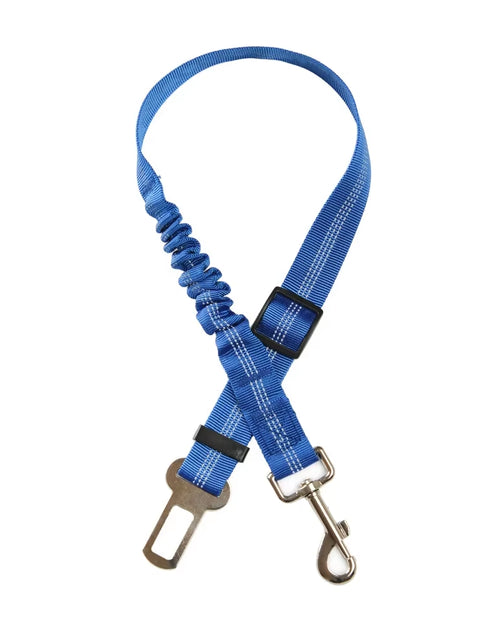 Load image into Gallery viewer, Durable Nylon Dog Seat Belt for Small Large Dogs Adjustable Reflective Elastic Lead Puppy Travel Car Safety Rope French Bulldog
