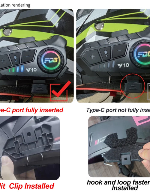 Load image into Gallery viewer, Bluetooth 5.3 Helmet Headset Wireless Hands-Free Call Phone Kit Motorcycle Waterproof Earphone MP3 Music Player Speaker for Moto
