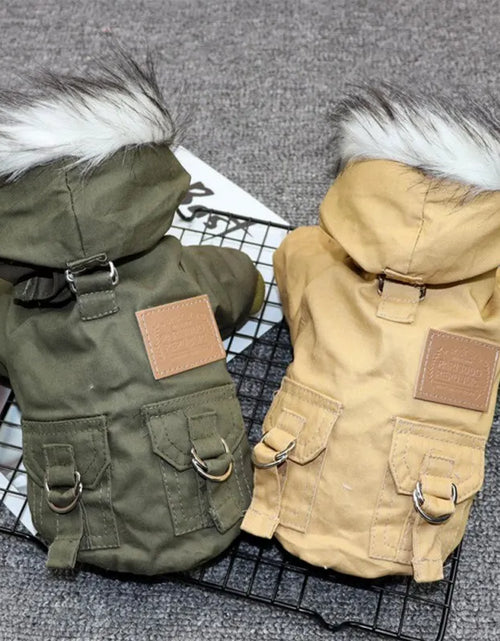 Load image into Gallery viewer, Winter Dog Clothes Puppy Pet Dog Coat Jacket for Small Medium Dog Thicken Warm Chihuahua Yorkies Hoodie Pets Clothing
