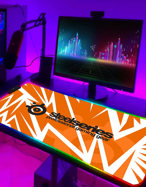 Load image into Gallery viewer, Rgb Mouse Pad Xxl Steelseries Laptop Mat Gaming Mousepad Backlit Keyboard Gamer Girl Table Pads Deskpad Mausepad Cs Go
