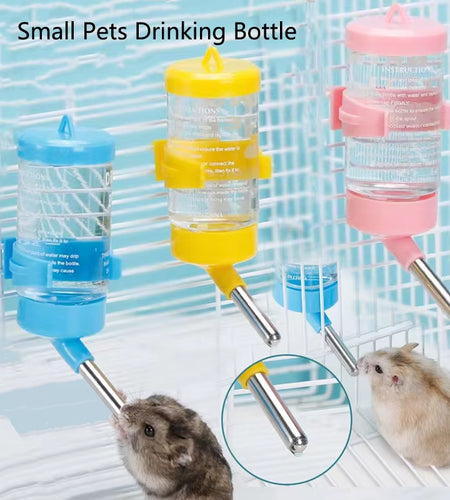 60Ml/80Ml/125Ml/250Ml Plastic Small Pets Water Drinking Bottle Feeder Hamster Rat Pet Dispenser Feeder Cage Hangable Bottles Hot