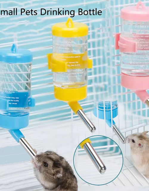 Load image into Gallery viewer, 60Ml/80Ml/125Ml/250Ml Plastic Small Pets Water Drinking Bottle Feeder Hamster Rat Pet Dispenser Feeder Cage Hangable Bottles Hot
