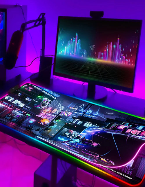 Load image into Gallery viewer, Rgb Mouse Pad Xxl Steelseries Laptop Mat Gaming Mousepad Backlit Keyboard Gamer Girl Table Pads Deskpad Mausepad Cs Go
