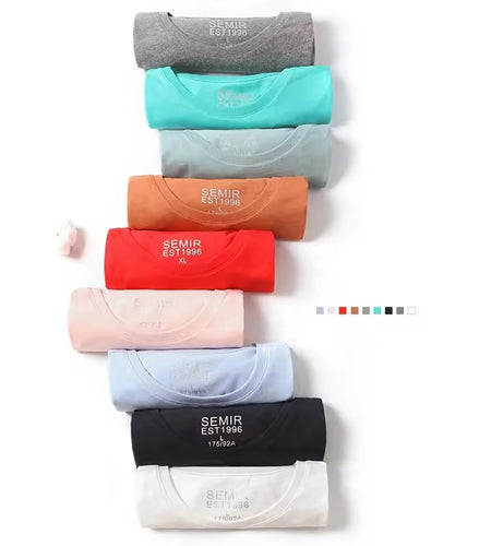 Summer Cotton T Shirts Men 2024 Simple O Neck Stretch Solid New Tops Clothing Casual Tshirt Man Streetwear Cool Tee Shirts