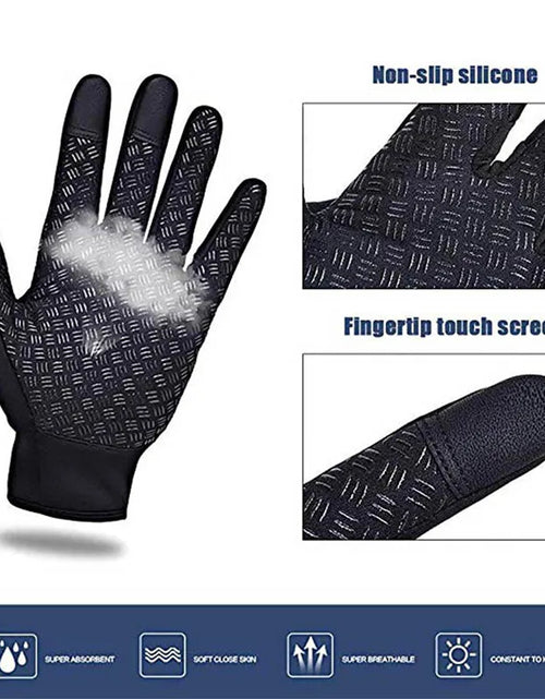 Load image into Gallery viewer, Winter Gloves for Men Waterproof Windproof Cold Gloves Snowboard Motorcycle Riding Driving Warm Touchscreen Zipper Glove

