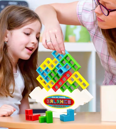 Balance Stacking Board Games Kids Adults Tower Block Toys for Family Parties Travel Games Boys Girls Puzzle Buliding Blocks Toy