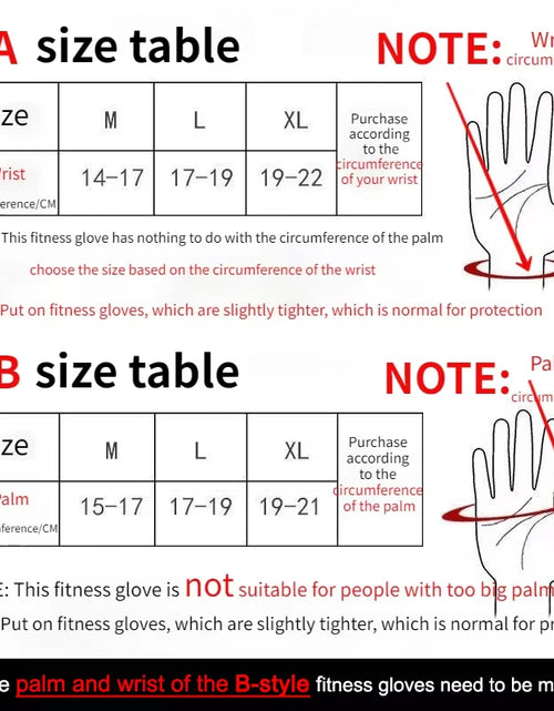Load image into Gallery viewer, Training Sport Gloves for Men Women Workout Gloves Fitness Body Building Weightlifting Gym Hand Wrist Palm Protector Gloves

