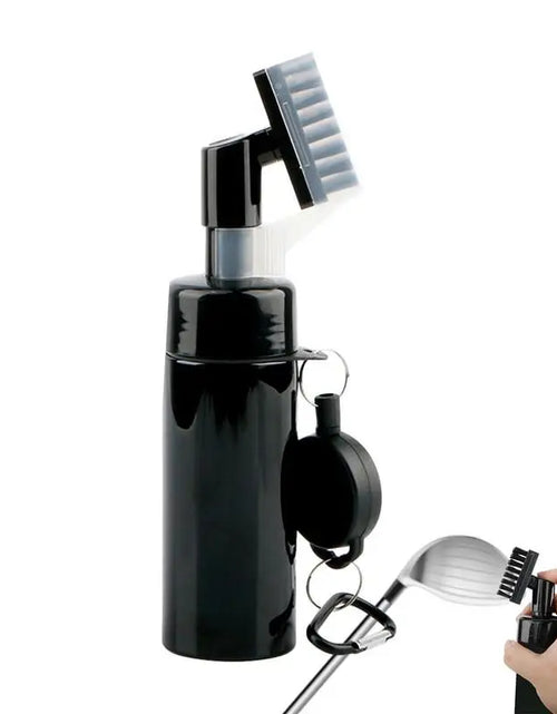Load image into Gallery viewer, Golf Clubs Cleaning Brush Portable Golf Club Groove Brush with Push Type Water Bottle Water Brush Golf Swing Groove Cleaner
