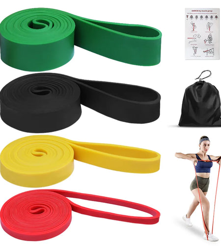 Heavy Duty Latex Resistance Band Exercise Elastic Band for Sport Strength Pull up Assist Band Workout Pilates Fitness Equipment