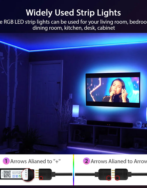 Load image into Gallery viewer, LED Strip Lights RGB 3535 ,5V 1M-30M,16 Million Colors, RGB , Led Strip Lighting Music Sync, Color Changing for Party Home
