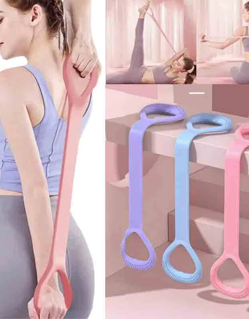 Load image into Gallery viewer, 2024 New 8-Character Puller Home Fitness Equipment Elastic Belt Yoga Auxiliary Female Open Shoulder Beauty Back Stretcher

