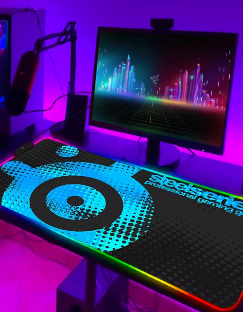 Load image into Gallery viewer, Rgb Mouse Pad Xxl Steelseries Laptop Mat Gaming Mousepad Backlit Keyboard Gamer Girl Table Pads Deskpad Mausepad Cs Go
