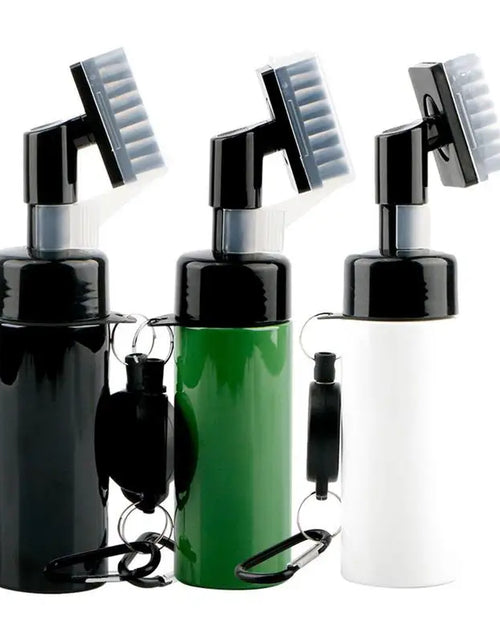 Load image into Gallery viewer, Golf Clubs Cleaning Brush Portable Golf Club Groove Brush with Push Type Water Bottle Water Brush Golf Swing Groove Cleaner
