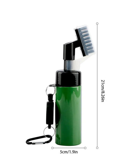 Load image into Gallery viewer, Golf Clubs Cleaning Brush Portable Golf Club Groove Brush with Push Type Water Bottle Water Brush Golf Swing Groove Cleaner

