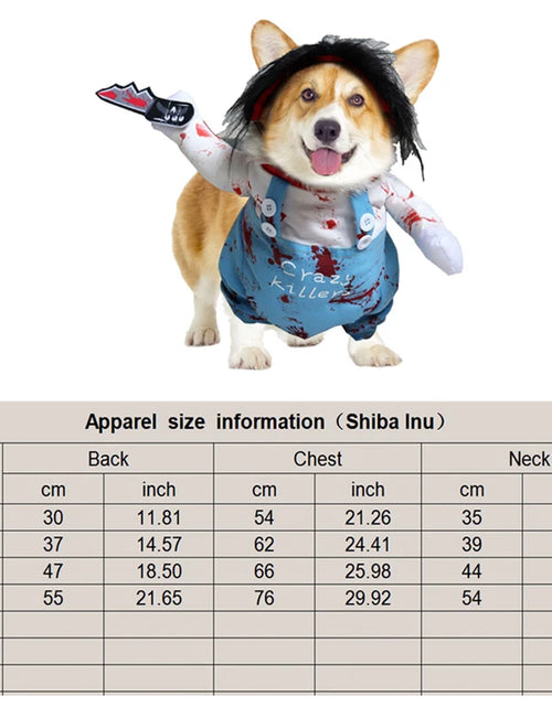 Load image into Gallery viewer, Halloween Dog Clothes Funny Pet Dogs Cosplay Costumes Set Christmas Dog Costume Comical Outfits for Pet Cat Puppy Party Clothing
